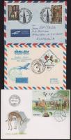 Magyar és külföldi FDC-k, küldemények, díjjegyesek, magyar emlékívek, kevés régi külföldi bélyeg 2 f...