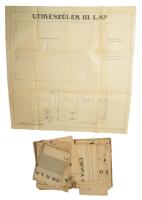 cca 1930-1945 Rádióval kapcsolatos nyomtatvány tétel: Csoda 4 rádió kapcsolási rajzok (15 db), mappá...