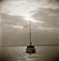 Balaton vitorlások, 6 db negatív, 6x6 cm