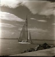 Balaton vitorlások, 6 db negatív, 6x6 cm