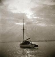 Balaton vitorlások, 6 db negatív, 6x6 cm