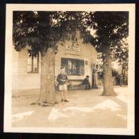 cca 1930 Kajd, vasútállomás, fotó, 6x6 cm