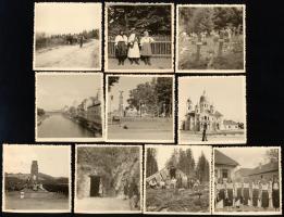 1941 Erdélyi felvételek: Bánffyhunyad, Királyhágó, Madéfalva, Nagyvárad, hősi temető a Gyilkos-tó kö...