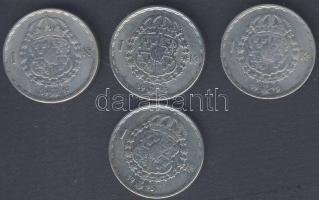 Svédország 1943-49. 1K Ag (4x) T:3,3+