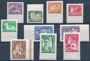 1960 Várak I. vágott ívszéli sor (30.000) (néhány értéken törések / folds)