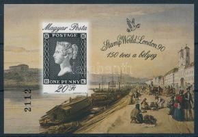 1990 150 éves a bélyeg vágott blokk (6.000)