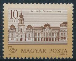 1987 Kastélyok 10Ft fényes-matt, 11 1/2 : 12 1/4 fogazás