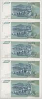 Jugoszlávia 1992. 5000D (10x) sorszámkövetők, pótkiadás "ZA 0789531 - ZA 0789540" T:UNC
Y...