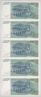 Jugoszlávia 1992. 5000D (10x) sorszámkövetők, pótkiadás "ZA 0789531 - ZA 0789540" T:UNC
Y...
