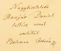 Boleman István: Pál Apostolnak a rómaiakhoz írott levele Dedikált! Pozsonyban, 1860, 152 p. + hozzák...