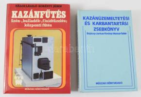 2 db könyv: Bajáczy Jenő et al.: Kazánüzemeltetési és karbantartási zsebkönyv. Bp., 1984, Műszaki Kö...