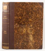 1898 Képes Folyóirat XXIII. Bp., 1898, Franklin, 824 p. Gazdag fekete-fehér képanyaggal, kihajtható ...