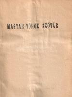 Pastinszky János (szerk.):
Gyakorlati magyar-török szótár. Madsar ve türk lugat kitabi. I. rész. [U...