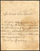 1910 Piukovich Elemér (1872-1921) az Ezredéves Kiállítás egyik ő szervezőjének autográf levele