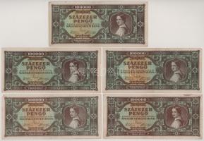 1945. 100.000P (10x) T:F-VG
Adamo P24