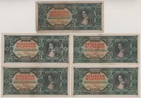 1946. 100.000MP (10x) T:F, egyik VG
Adamo P30