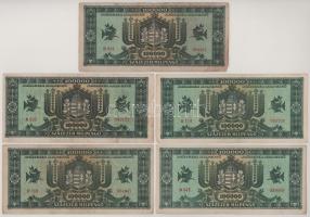 1946. 100.000MP (10x) T:F, egyik VG
Adamo P30
