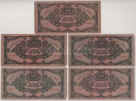 1945. 1000P piros "MNB" dézsmabélyeggel (10x) T:F-VG
Adamo P22e