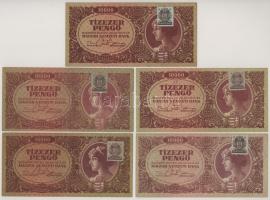 1945. 10.000P (10x) T:F közte szép papír
Adamo P23