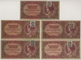 1945. 10.000P (10x) T:F közte szép papír
Adamo P23