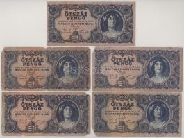 1945. 500P (10x) T:F-VG
Adamo P19