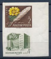 1960 Bélyegbemutató vágott ívszéli szelvényes bélyeg