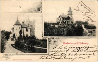 1902 Balatonföldvár, Dr. Korányi és Dr. Kresz nyaraló. Klösz György. Art Nouveau, floral (EK)