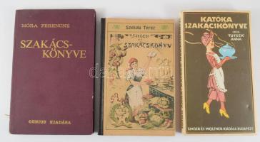 3 db reprint szakácskönyv: Tutsek Anna: Katóka szakácskönyve. Bp., 1987, Közgazdasági és Jogi Könyvk...