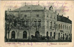 1906 Csongrád, Magyar Király szálloda, Bloch Adolf üzlete, hintó. Kiadja Szilber János (fa)