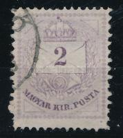 1881 2kr 13:11 1/2 fogazás, szép példány (35.000)