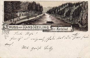 Hans Heiling bei Karlsbad Braun Litho