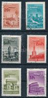 1966 Repülő VII. 6 klf érték fluoreszkáló képoldallal