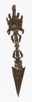 Díszes tibeti phurba, h: 16 cm