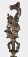 Díszes tibeti phurba, h: 16 cm