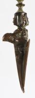 Díszes tibeti phurba, h: 16 cm