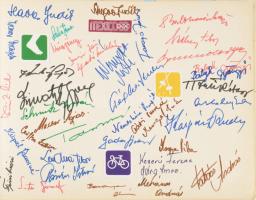 1954-1991 Rendkívüli sporttörténeti aláírás-gyűjtemény tétel!

"Ezen aláírás-gyűjtemény emlék...