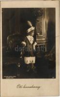 Ottó koronaherceg. Koller tanár utóda felvétele. Brüder Kohn Wien I. / Prince Otto von Habsburg. pho...