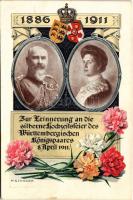 1911 Zur Erinnerung an die silberne Hochzeitsfeier des Württembergischen Königspaares / The Royal co...
