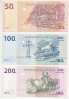 Kongó 2013. 50Fr + 2022. 100Fr + 2022. 200Fr T:UNC
Congo 2013. 50 Francs + 2022. 100 Francs + 2022....