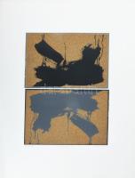 Záborszky Gábor (1950-2023): Forgatás, 1979. Szerigráfia, papír, jelzett, számozott (8/8), 41x30 cm....
