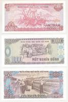 Vietnám 1988. 500D + 1000D + 2000D T:UNC
Vietnam 1988. 500 Dong + 1000 Dong + 2000 Dong C:UNC