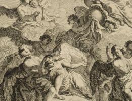 ca 1750 A Szűz megdicsőülése Szent Péterrel. Johann Daniel Herz ((1693-1754) után Joh. Gottfried Hai...
