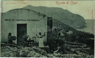 Capri, Ricordo. La Tarantella di Carmelina. Giuseppe Morgana. Römmler &amp; Jonas (cut)