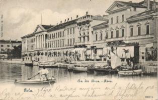 Pola quay with Café Miramar