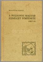 Benyovszky Károly: A pozsonyi magyar szinészet története 1867-ig. 2002, Clara Design Studio. Kiadói ...