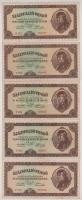 1946. 9db-os magyar Pengő bankjegytétel, közte több alacsonyabb sorszámú T:F-VG közte szép papír