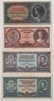 1946. 9db-os magyar Pengő bankjegytétel, közte több alacsonyabb sorszámú T:F-VG közte szép papír