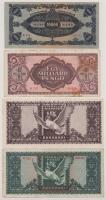 1946. 9db-os magyar Pengő bankjegytétel, közte több alacsonyabb sorszámú T:F-VG közte szép papír