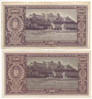 1945. 100P "E 014" büntetés szóban lemezhiba nélkül + 100P "E 368" XF tartású tá...