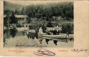 1903 Tusnádfürdő, Baile Tusnad (Csík megye); Csukás tó. Brunner C. / Lacul Ciucas / lake + "GYI...